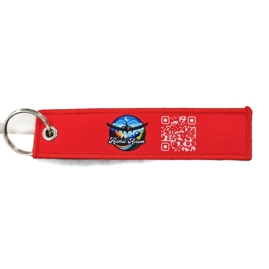 Remove before flight keychain