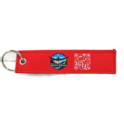 Remove before flight keychain